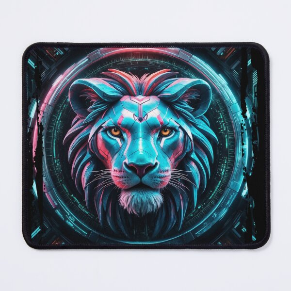 Item preview, Zodiac sign Leo in cyberpunk era Future designed and sold by ArtisticPen-art.