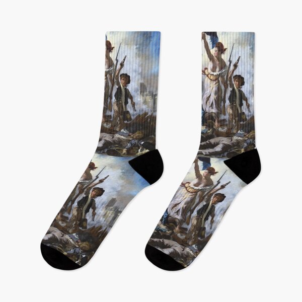 Item preview, Delacroix Painting Liberty Leading The People Poster designed and sold by Teetans.