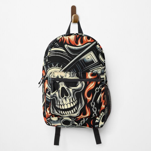 Item preview, Skulls and Motorcycles Flames designed and sold by JavisSRDesign.