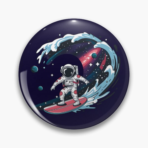 Item preview, Astronaut Space surfing wave designed and sold by ArtbySameer.