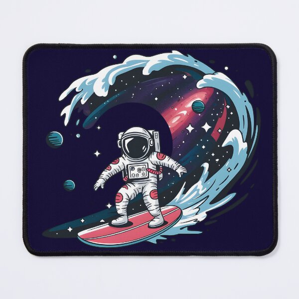 Item preview, Astronaut Space surfing wave designed and sold by ArtbySameer.