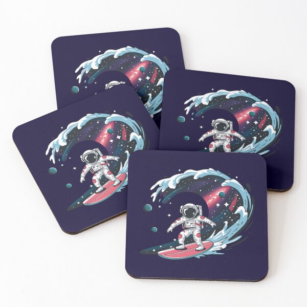 Item preview, Astronaut Space surfing wave designed and sold by ArtbySameer.