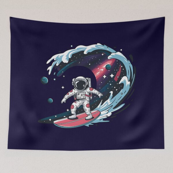 Item preview, Astronaut Space surfing wave designed and sold by ArtbySameer.