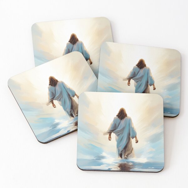 Item preview, Jesus Christ Walking on Water designed and sold by AdamesArtStudio.