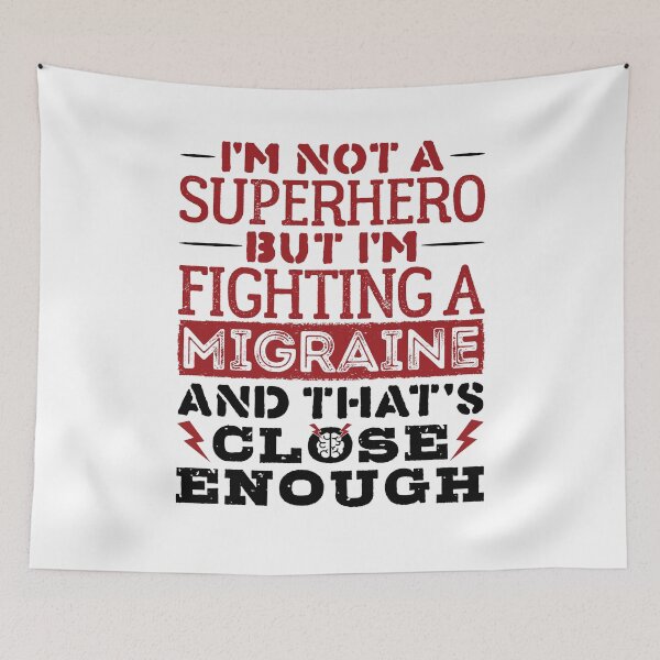 Item preview, Funny Migraine Headache Superhero designed and sold by jaygo.