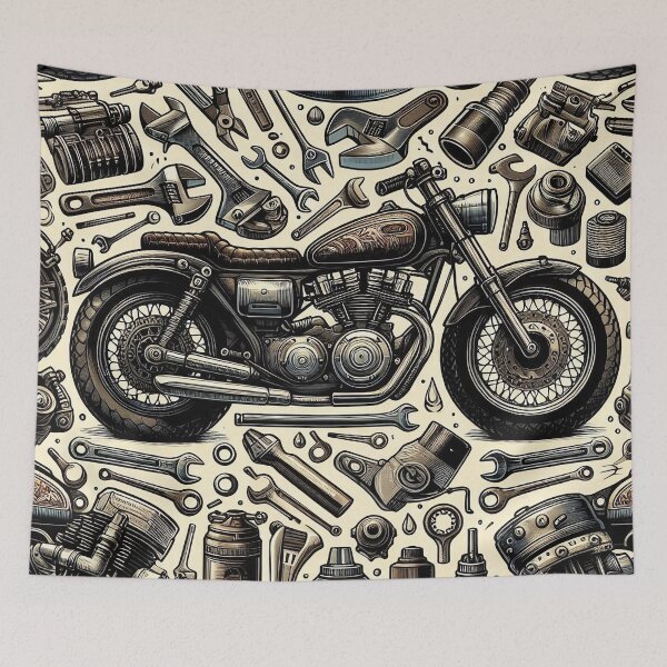Item preview, Vintage Motorcycle Mechanic Tools designed and sold by JavisSRDesign.