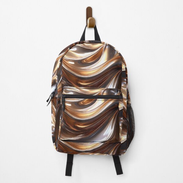 Item preview, Abstract Liquid Metal Waves – Metallic Art designed and sold by RaiyaTees.