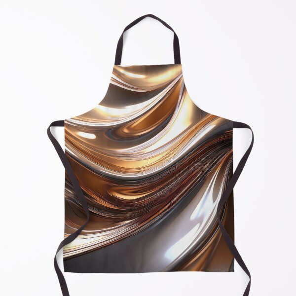 Item preview, Abstract Liquid Metal Waves – Metallic Art designed and sold by RaiyaTees.