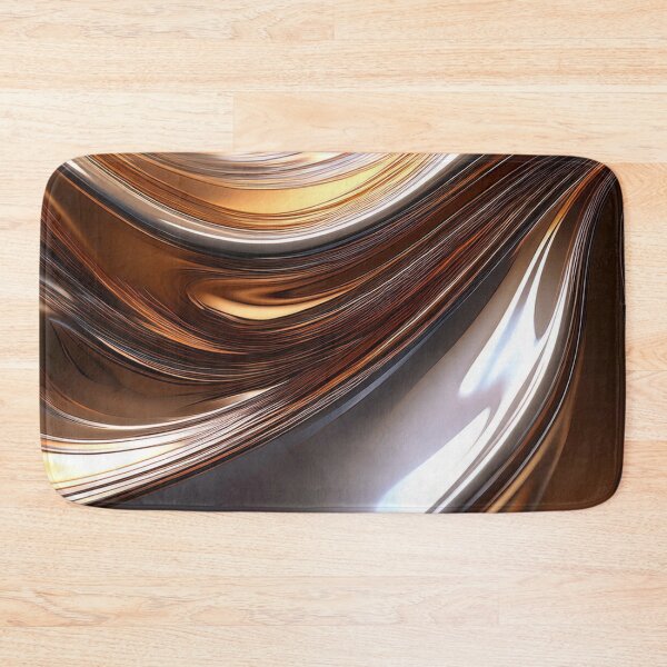 Item preview, Abstract Liquid Metal Waves – Metallic Art designed and sold by RaiyaTees.