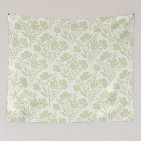 Item preview, Serene Neutral Florals Green designed and sold by SimplyPut.