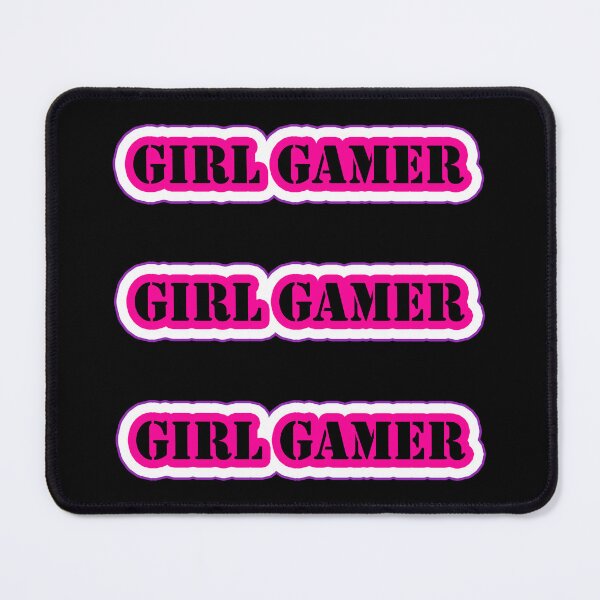 Item preview, Girl Gamer Words in Pink Black White x 3 designed and sold by Beachy.