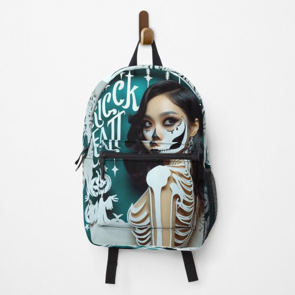 Item preview, Halloween Skeleton Face Paint with Trick or Treat Paper Art designed and sold by Nanthanon.
