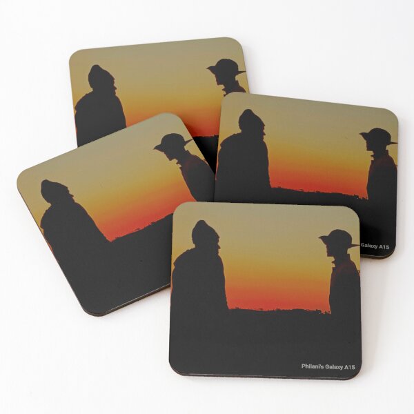 Item preview, Photo of the sunset with two guys  designed and sold by Peekay09.