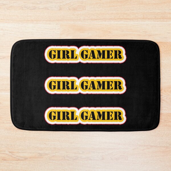 Item preview, Girl Gamer Words in Yellow Black White x 3 designed and sold by Beachy.