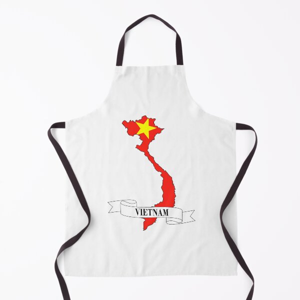 Item preview, vietnam flag map designed and sold by visual adventures.