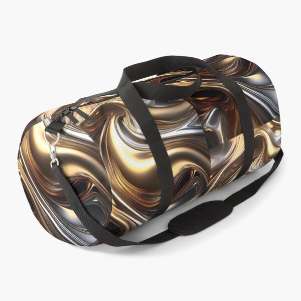 Item preview, Abstract Metallic Flow – Liquid Gold and Silver Art designed and sold by RaiyaTees.