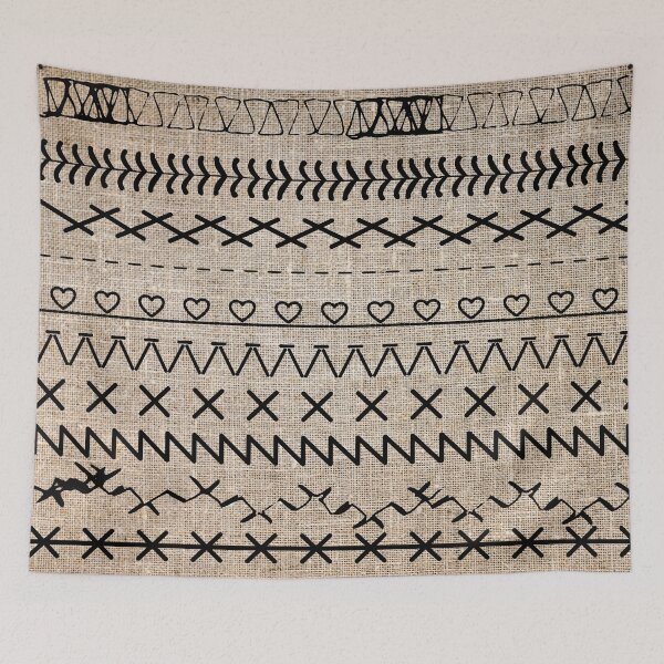 Item preview, Sewing Stitch Patterns on Textured Fabric Effect Background  designed and sold by Nancyanna.