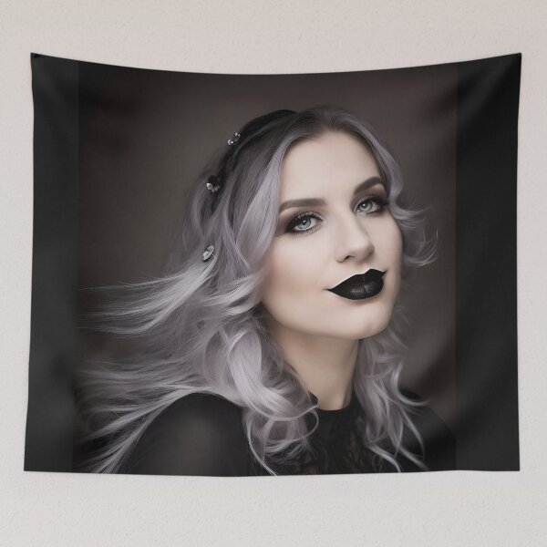 Item preview, green eyed goth girl designed and sold by Jennifer Morcom.