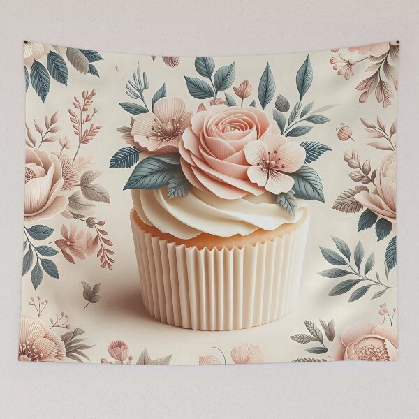 Item preview, Floral Cupcake Garden Art designed and sold by JavisSRDesign.