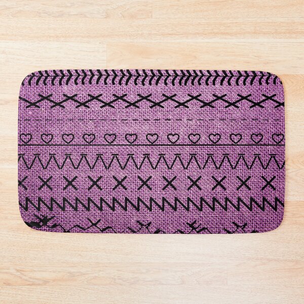Item preview, Sewing Stitch Patterns on Textured Fabric Effect Background  designed and sold by Nancyanna.