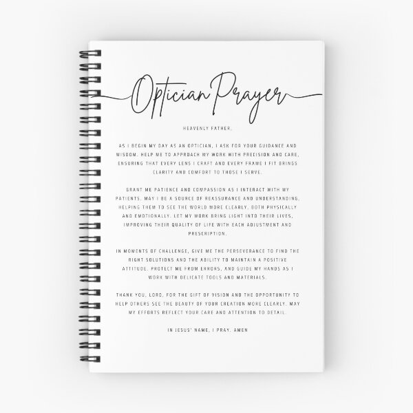 Aperçu de l'œuvre Optician Prayer for Guidance, Vision Health, Christian Prayer for Eye Care Professionals, Motivational Prayer for Optometrists créée et vendue par SwordScripts.