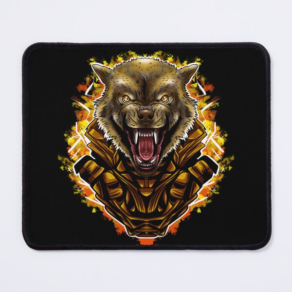 Item preview, Wolf mecha dark cool Illustration  designed and sold by nickardi.