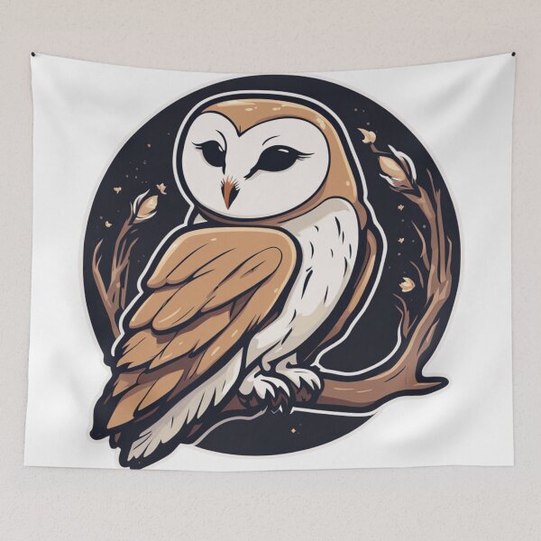 Item preview, Pretty Barn Owl designed and sold by FamiliarPufferfish.