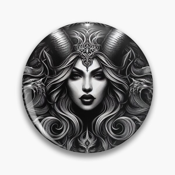 Item preview, Black And White Female Demon #1 designed and sold by Paragon-Art.