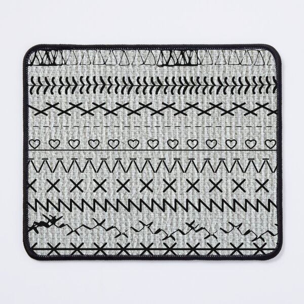 Item preview, Sewing Stitch Patterns on Textured Fabric Effect Background designed and sold by Nancyanna.