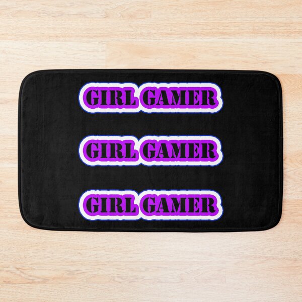 Item preview, Girl Gamer Words in Purple Black White x 3 designed and sold by Beachy.