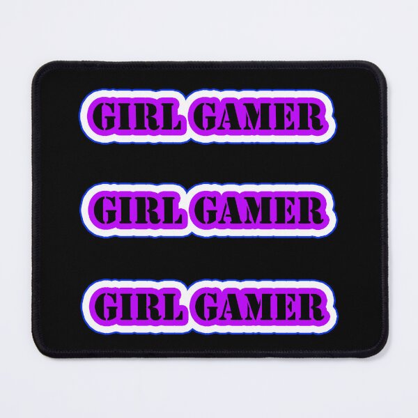 Item preview, Girl Gamer Words in Purple Black White x 3 designed and sold by Beachy.