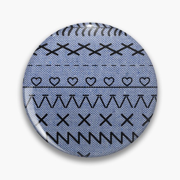 Item preview, Sewing Stitch Patterns on Textured Fabric Effect Background  designed and sold by Nancyanna.