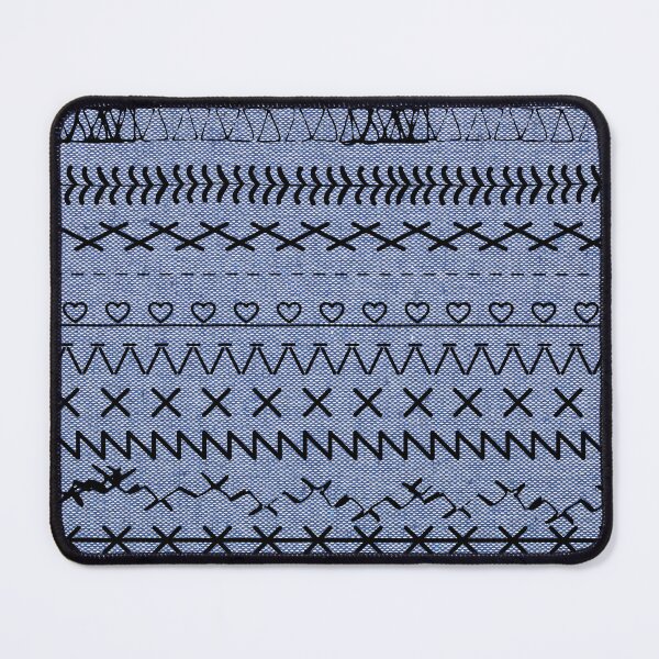 Item preview, Sewing Stitch Patterns on Textured Fabric Effect Background designed and sold by Nancyanna.
