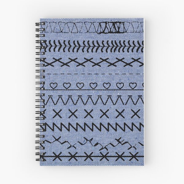 Item preview, Sewing Stitch Patterns on Textured Fabric Effect Background  designed and sold by Nancyanna.