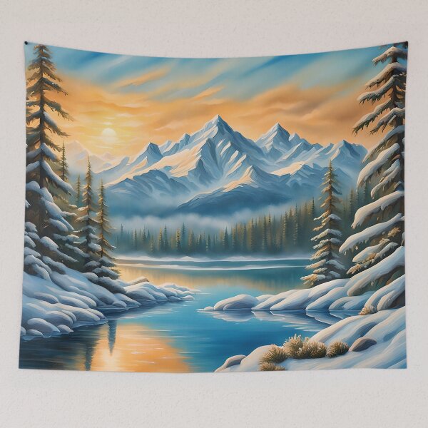 Item preview, River,snow and mountains designed and sold by Grandcreators.