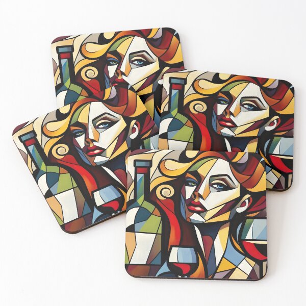 Item preview, Wine And Women Collection Cubism Art No:11 designed and sold by SofyaliArt.