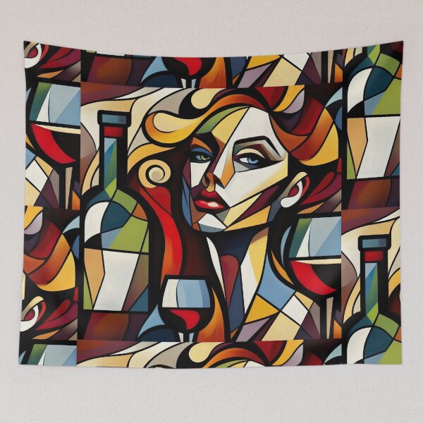 Item preview, Wine And Women Collection Cubism Art No:11 designed and sold by SofyaliArt.