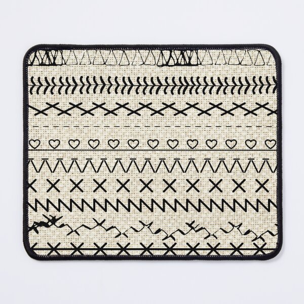 Item preview, Sewing Stitch Patterns on Textured Fabric Effect Background  designed and sold by Nancyanna.