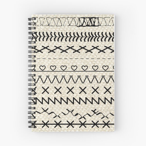 Item preview, Sewing Stitch Patterns on Textured Fabric Effect Background  designed and sold by Nancyanna.