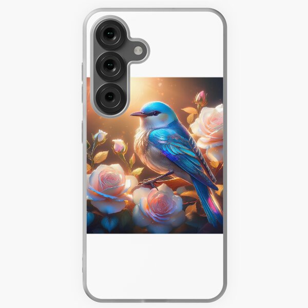 Oiseau et fleurs Coque souple Samsung Galaxy