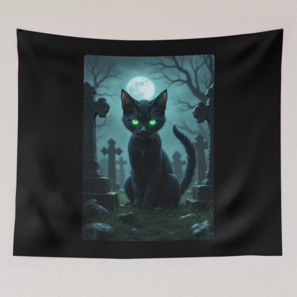 Item preview, Undead and Purring Halloween Cat designed and sold by JustCrazyPigeon.