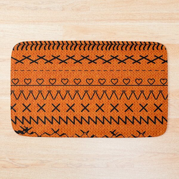 Item preview, Sewing Stitch Patterns on Textured Fabric Effect Background  designed and sold by Nancyanna.