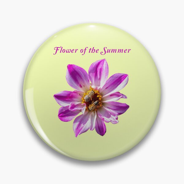 Item preview, Pink Dahlia imperialis, Flower of Summer, Bee, Natural designed and sold by CreaVisArt.
