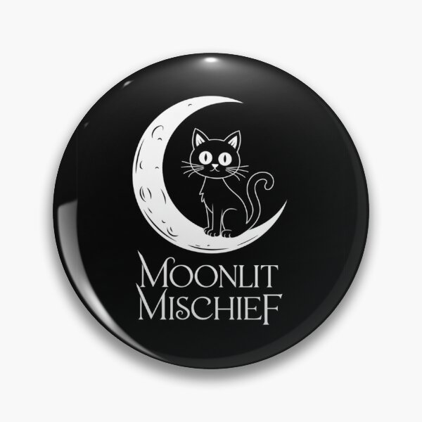 Item preview, Moonlit Mischief: Spooky Cat Moon designed and sold by Davideus.