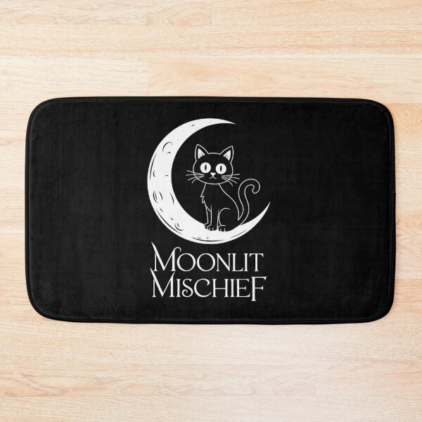 Item preview, Moonlit Mischief: Spooky Cat Moon designed and sold by Davideus.