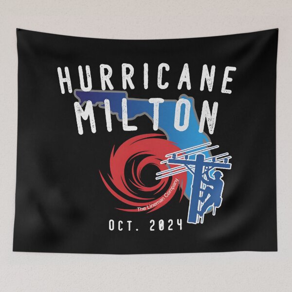 Item preview, Hurricane Milton Lineman Storm T-Shirt, American Lineman Journeyman designed and sold by SaboCollita.
