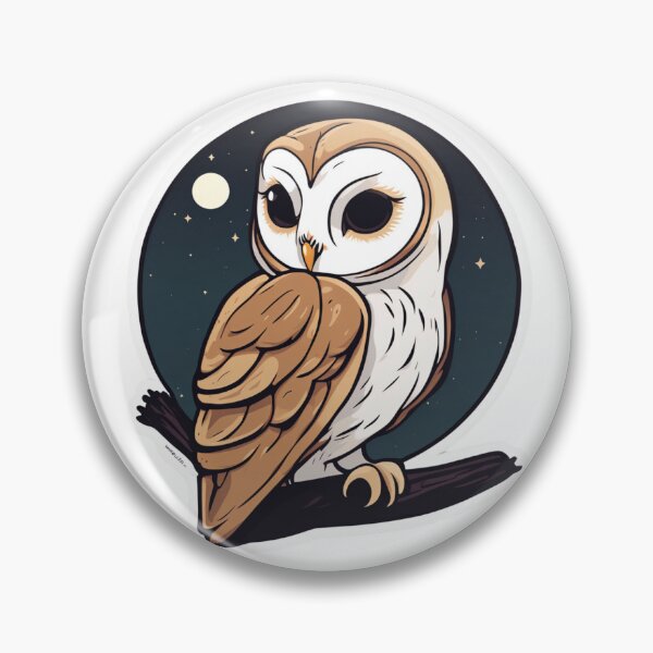Item preview, Barn Owl at Night designed and sold by FamiliarPufferfish.