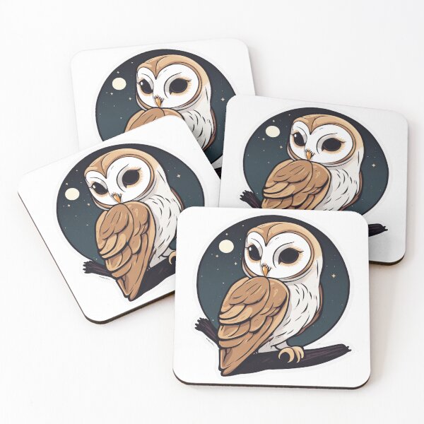 Item preview, Barn Owl at Night designed and sold by FamiliarPufferfish.