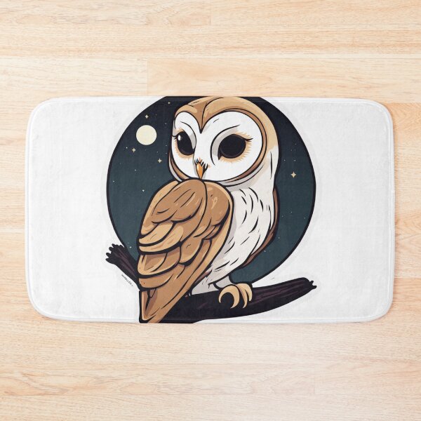 Item preview, Barn Owl at Night designed and sold by FamiliarPufferfish.