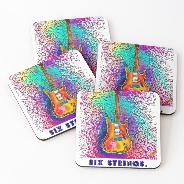Item preview, Six Strings, Endless Dreams: Inspiring Design for Guitar Enthusiasts designed and sold by AlienTechs.
